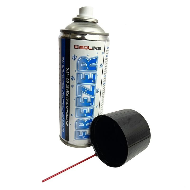 Solins FREEZER, аэрозоль - 400 мл (быстроиспаряющийся газ для местного ...