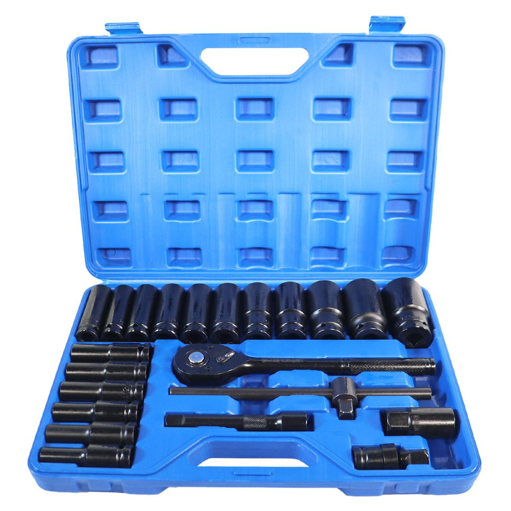 Набор ударных удлиненных торцевых головок с трещоткой GOODKING 23 ...