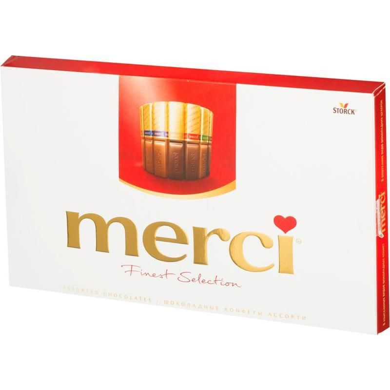 Конфеты шоколадные MERCI, 250г #1