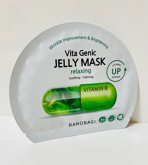 Banobagi Маска для лица тканевая, корейская, успокаивающая, желейная Jelly Mask Whitening Relaxing Soothing #1