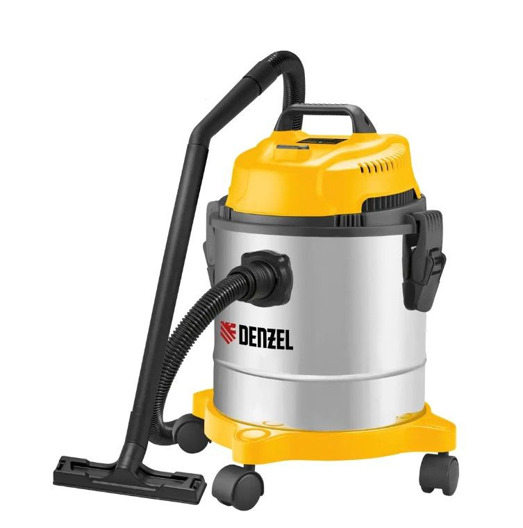 Строительный пылесос Denzel 88659603 15 л, 1200 Вт купить по низкой ...