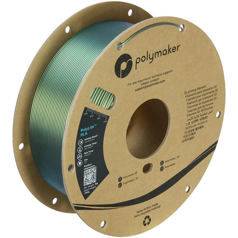 Polymaker PolyLite PLA Starlight Золотисто-зелёный #1