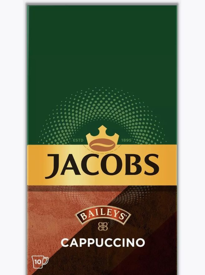 Растворимый кофе Jacobs Cappuccino Baileys 10 пакетиков #1