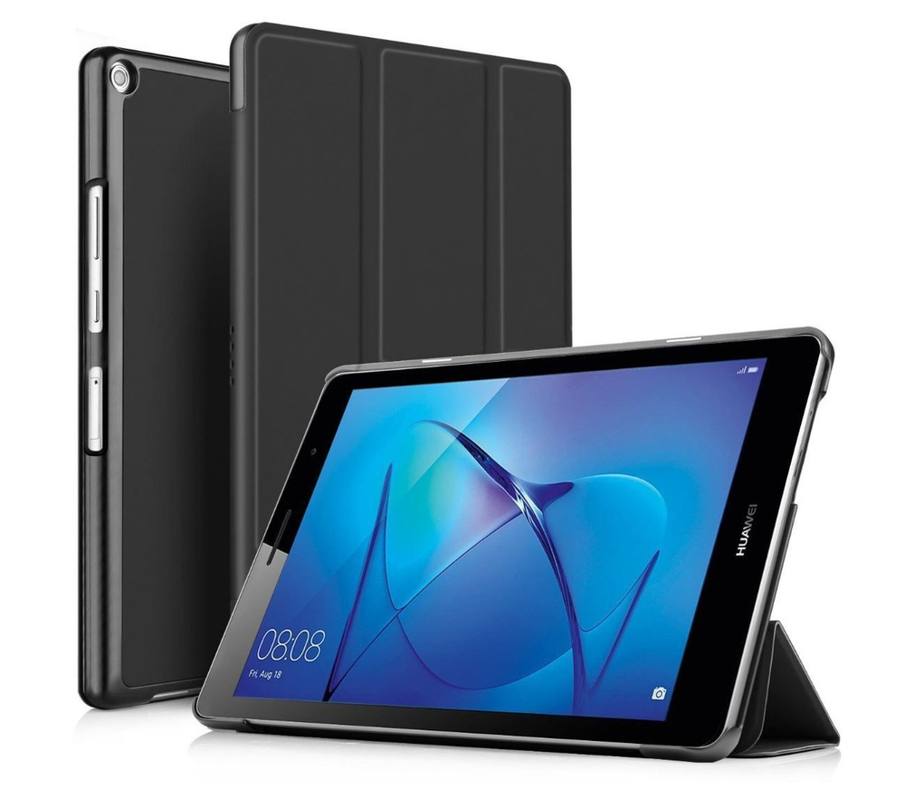 Чехол на Huawei MediaPad T3 8.0 LTE (KOB-L09/W09), умный с магнитом, черный #1