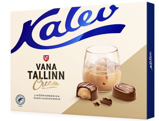 Kalev шоколадные конфеты c кремовой начинкой со сливочным ликером Vana Tallinn 124гр (Эстония)  #1