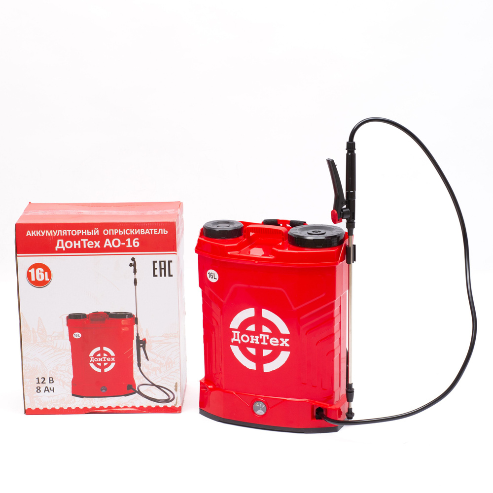 Опрыскиватель аккумуляторный садовый ранцевый для растений Дон-Тех АО ...