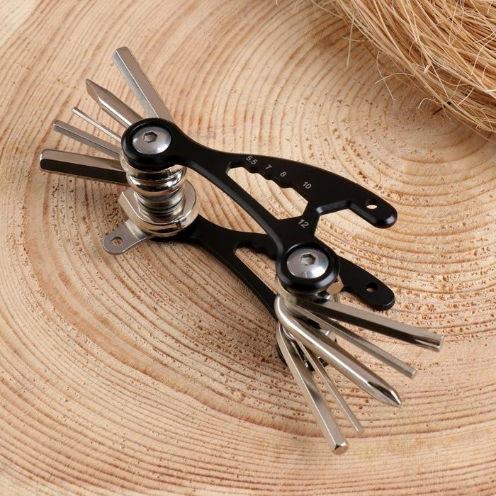 Мультитул 15в1 велосипедный, с шестигранниками, 13 см - купить с ...