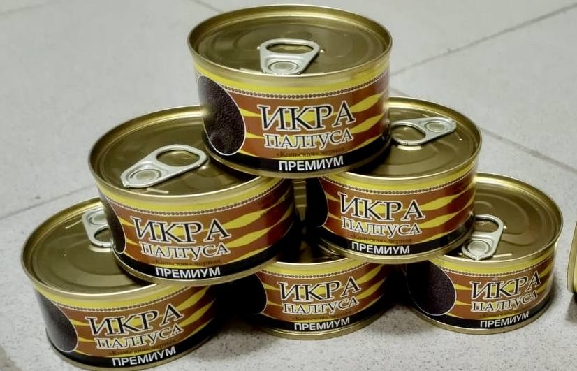 Икра палтуса/икра палтуса премиум, зернистая 140 гр - купить с ...