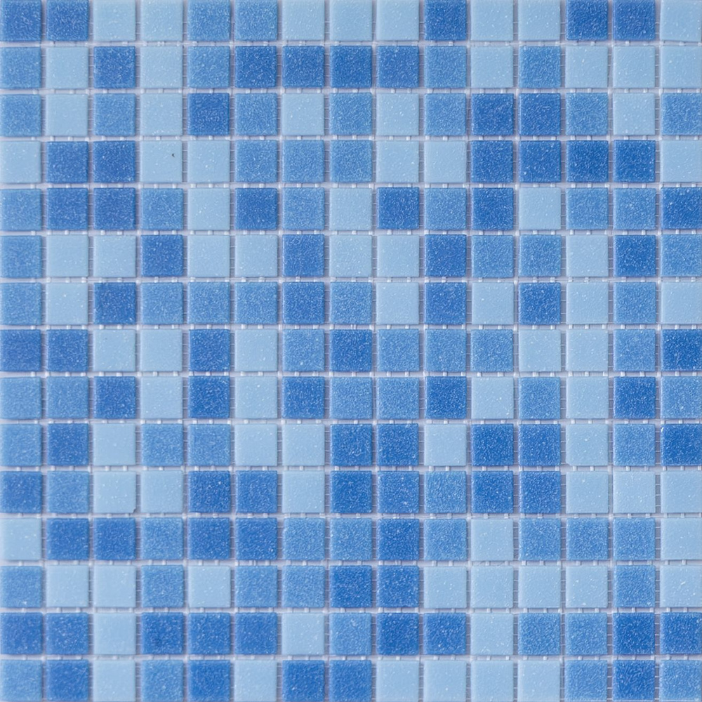 Elada Mosaic Плитка мозаика MC123 голубой микс, коробка, 20 матриц, 2,14 м2, 32.7 см x 32.7 см, размер #1