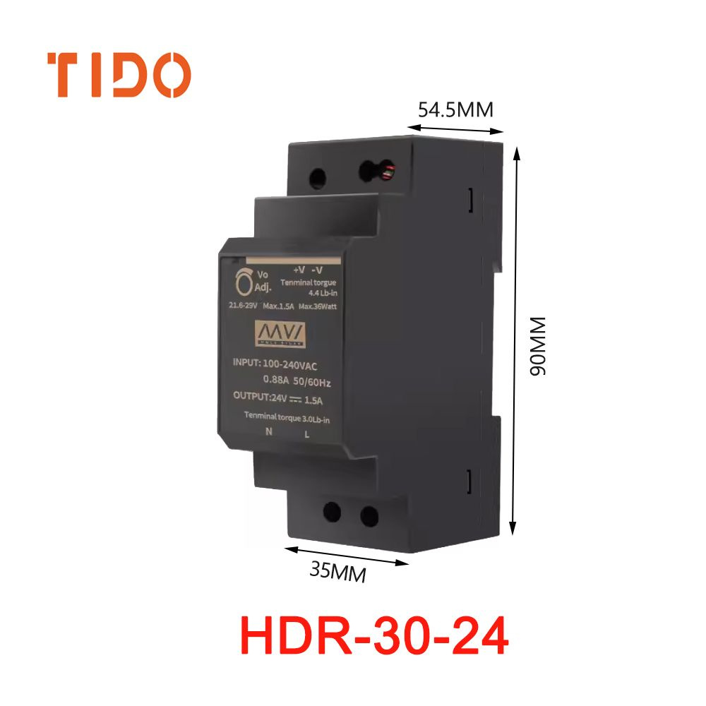 HDR-30-24,Блок питания на DIN-рейку,24В -1 шт - купить по выгодной цене ...