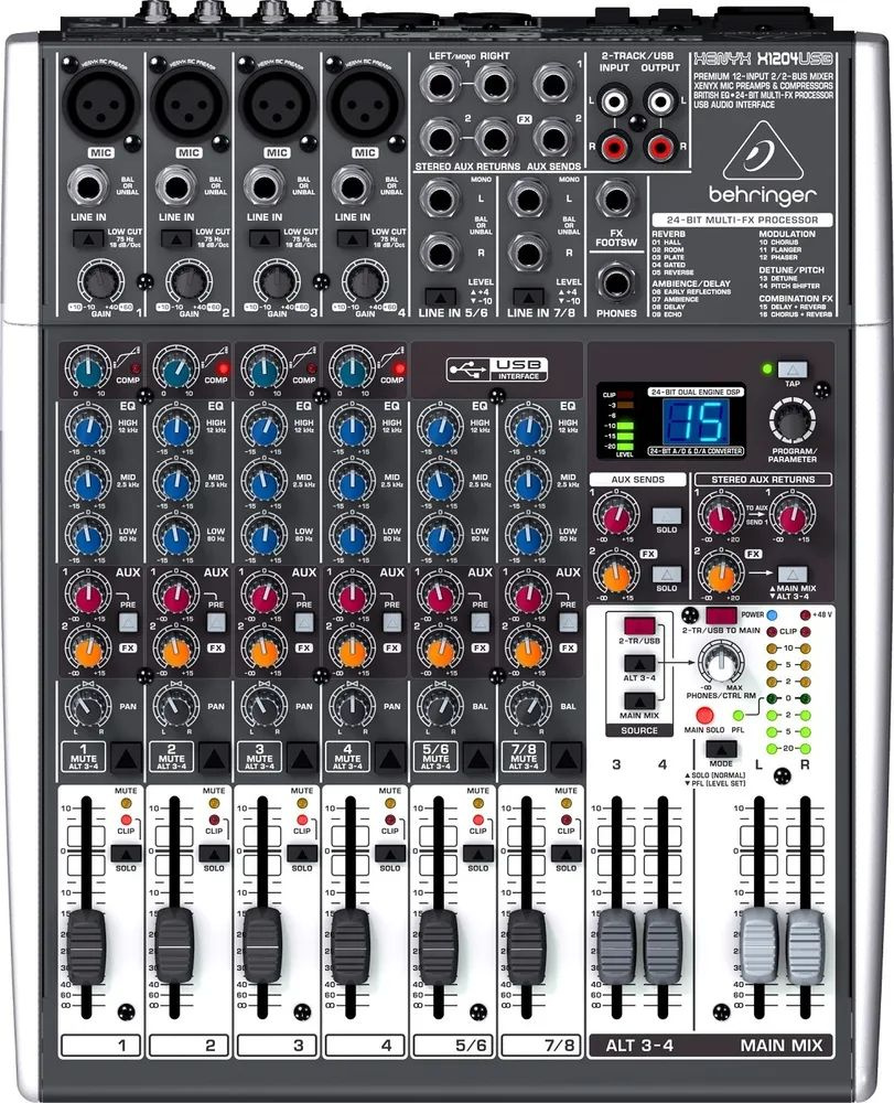 Аналоговый микшер BEHRINGER XENYX X1204USB #1