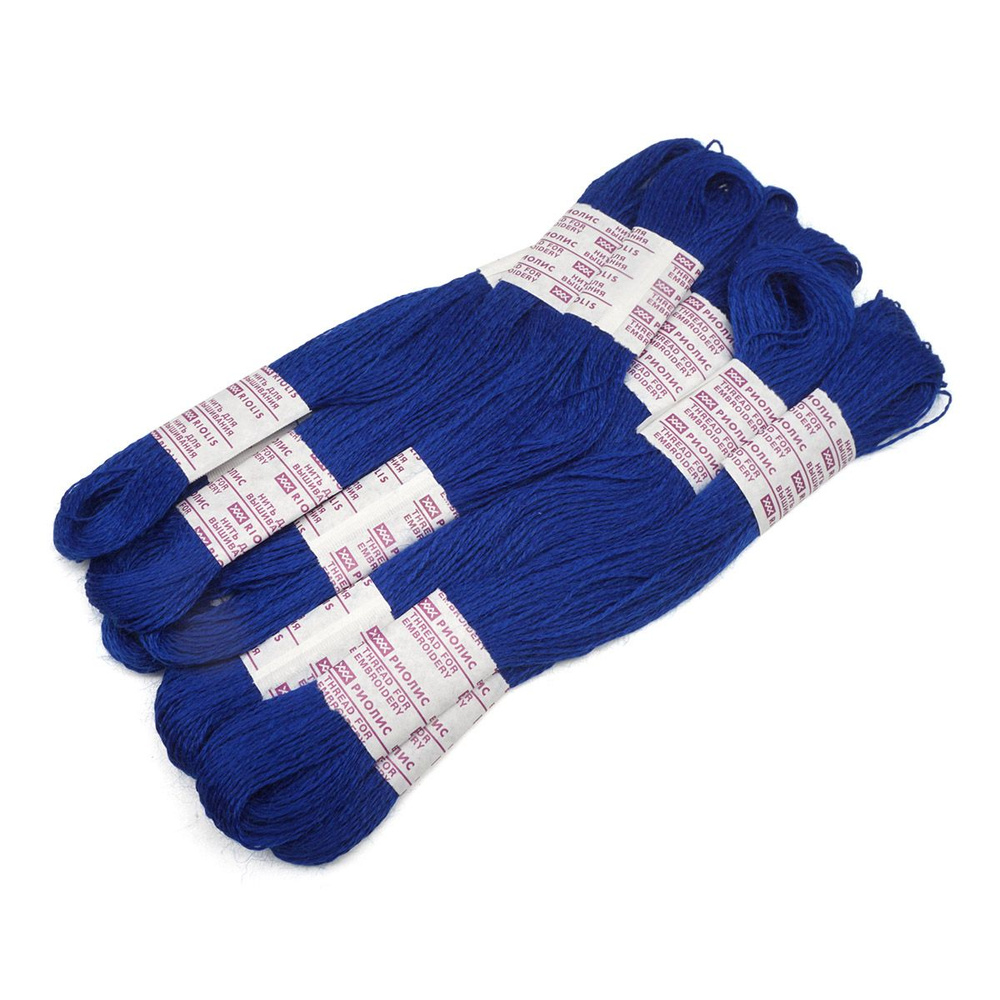 Нитки мулине шерсть, акрил 20 м, 10 мотков, Риолис #1