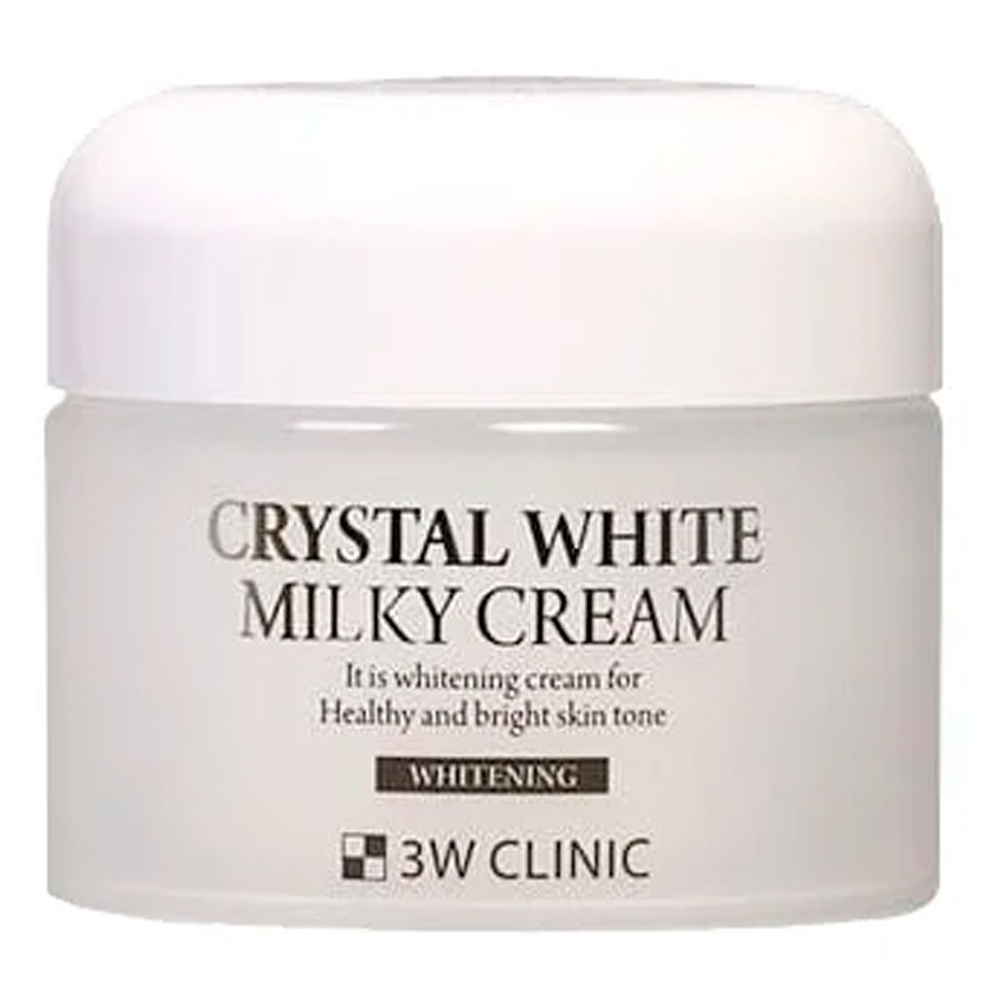 3W Clinic Крем для лица осветляющий с молочным протеином CRYSTAL WHITE MILKY CREAM, 50g  #1