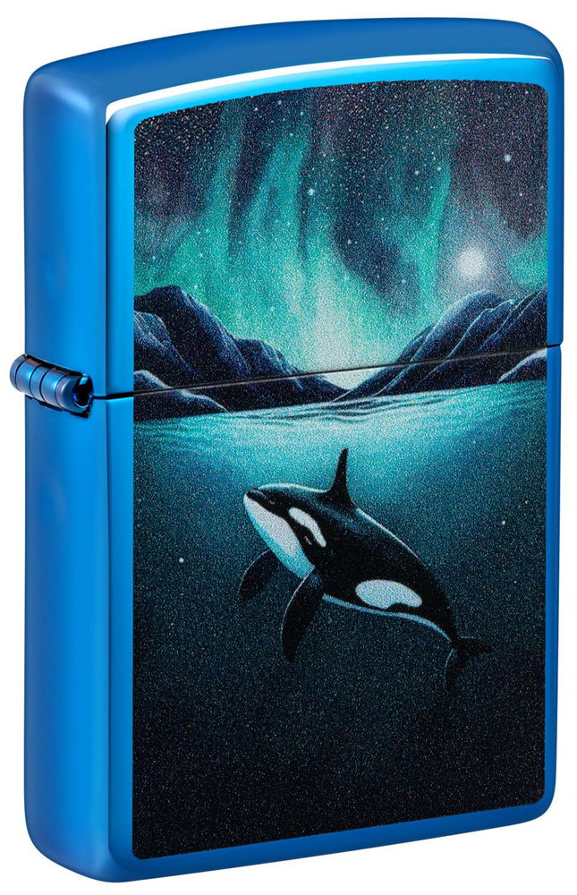 Зажигалка ZIPPO Whale с Покрытием High Polish Blue Зиппо MADE IN THE USA 48984  #1