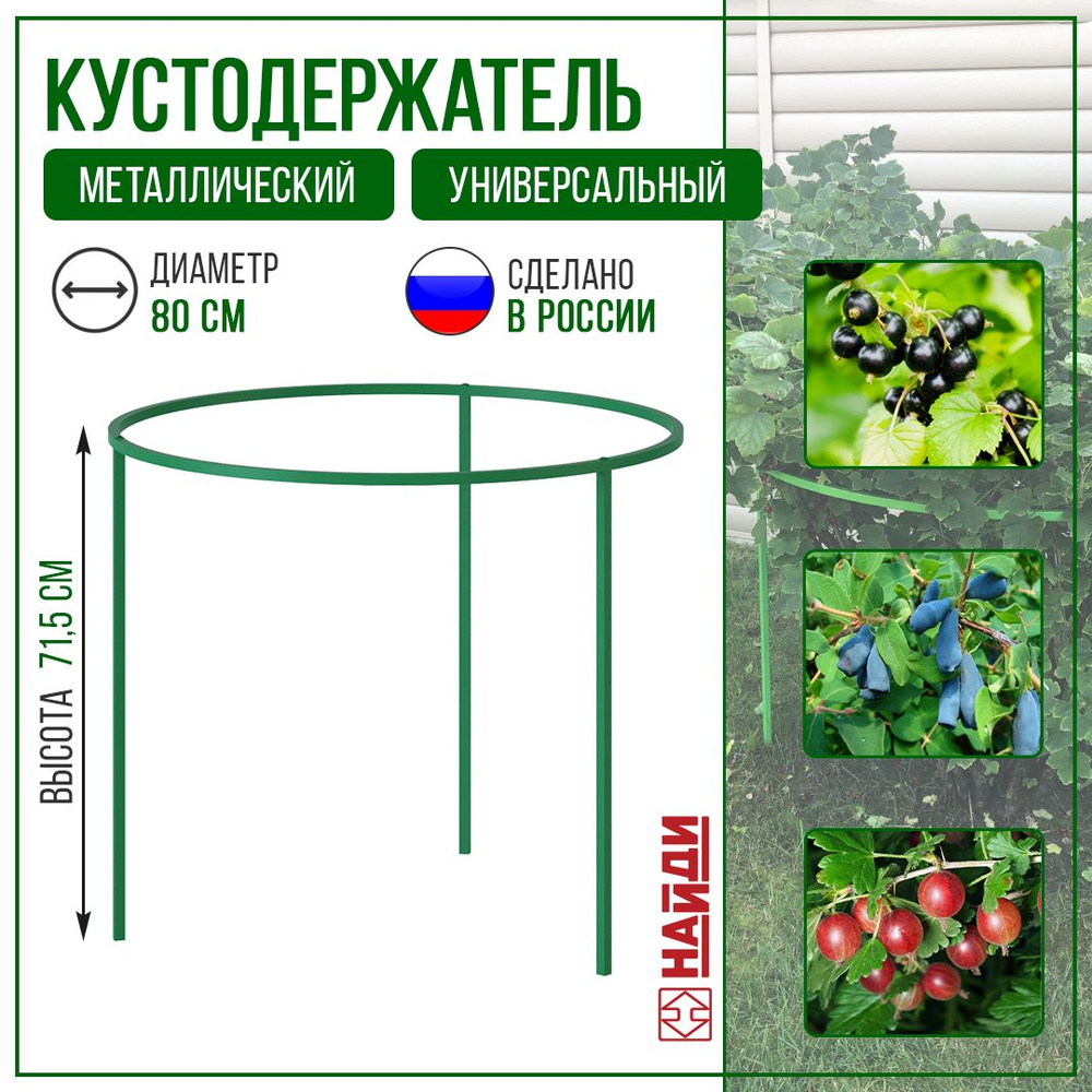 Кустодержатель садовый для смородины и крыжовника, Зеленый - купить по  выгодной цене в интернет-магазине OZON (248807537)