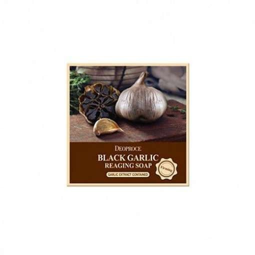 Мыло туалетное с экстрактом черного чеснока Black Garlic Reaging Soap, 100 г  #1