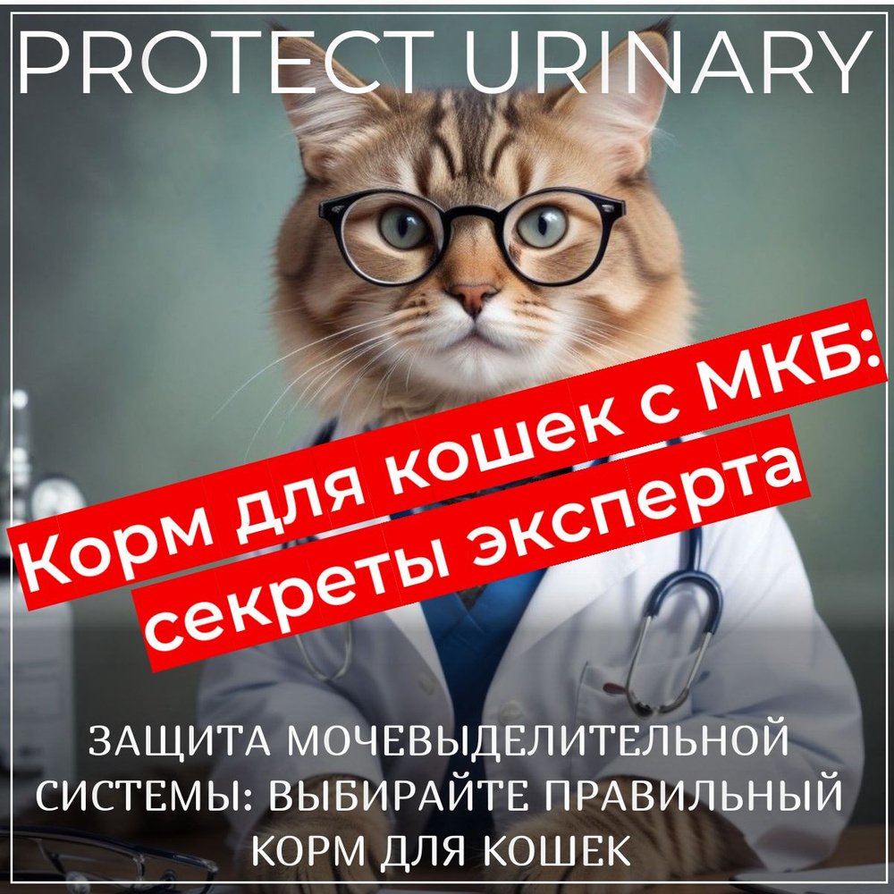 Protect Urinary Cat (2кг) - полнорационный сухой корм для кошек для  профилактики МКБ (струвитных и оксалатных камней). Снижение болей и  укрепление мочевой системы / Франция - купить с доставкой по выгодным ценам