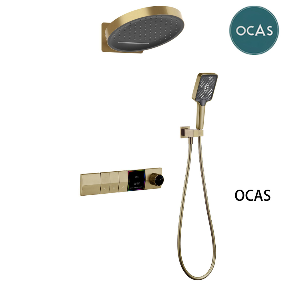 OCAS Встраиваемый душевой комплект OCAS R-золотой золотой #1