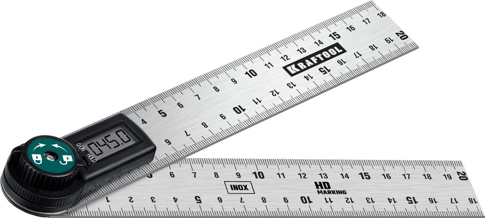 KRAFTOOL DPM-20 200 мм, Электронный транспортир-угломер (34682) #1