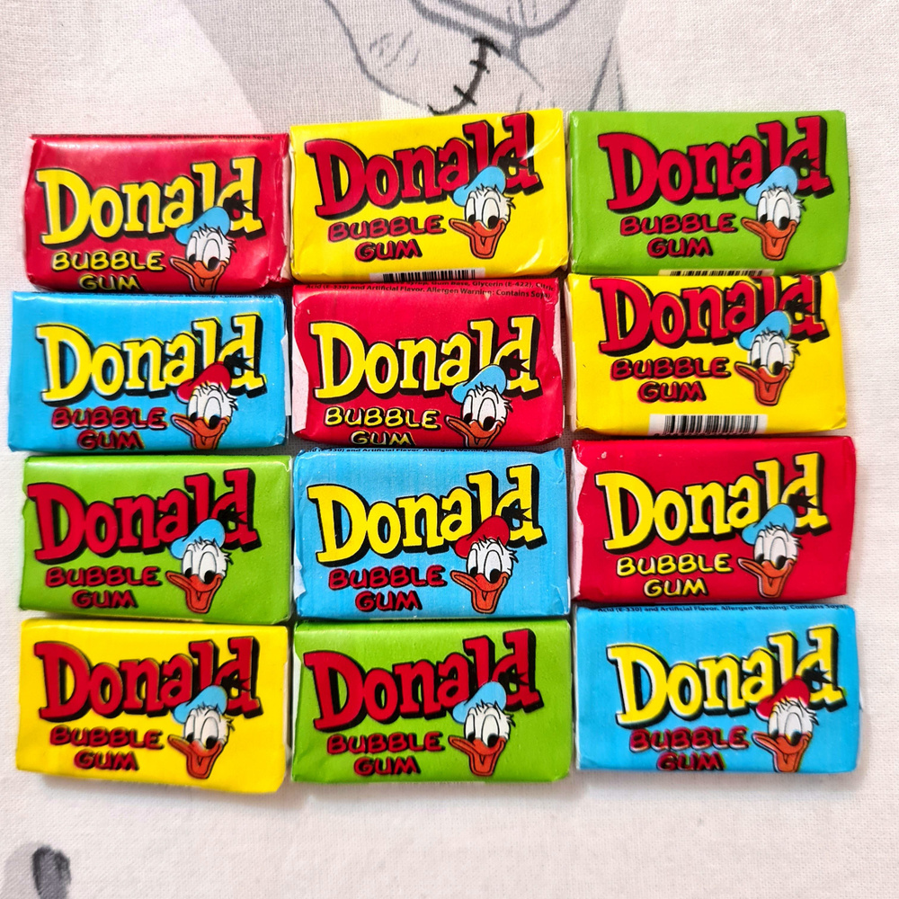 Жевательная резинка Donald 12 штук купить на OZON по низкой цене ...