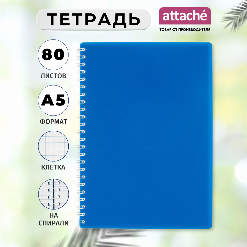 Тетрадь Attache Economy, А5, 80 листов, в клетку, на спирали #1