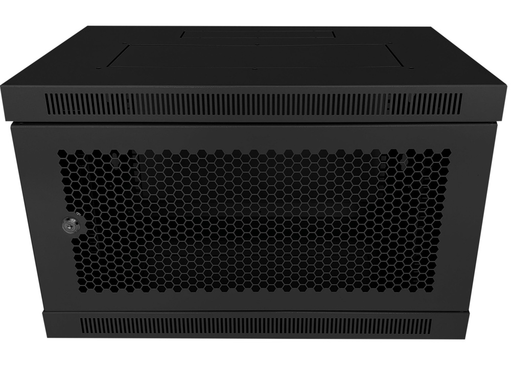 Телекоммуникационный шкаф настенный 19 дюймов 12u 600х450 черный дверь ...