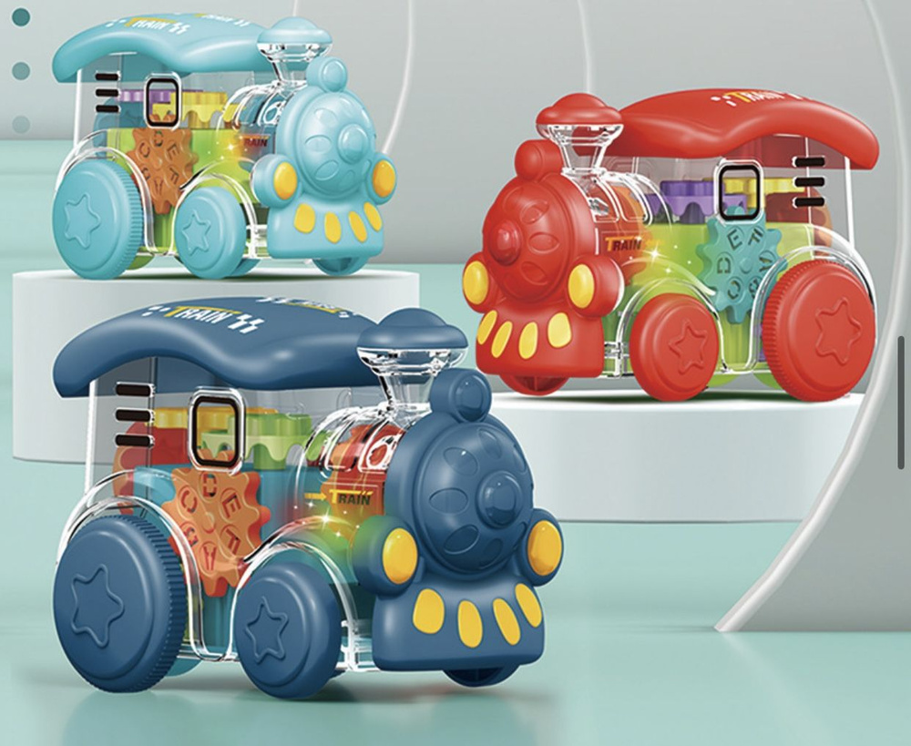 Паровоз детский с вращающимся механизмом - купить с доставкой по ...