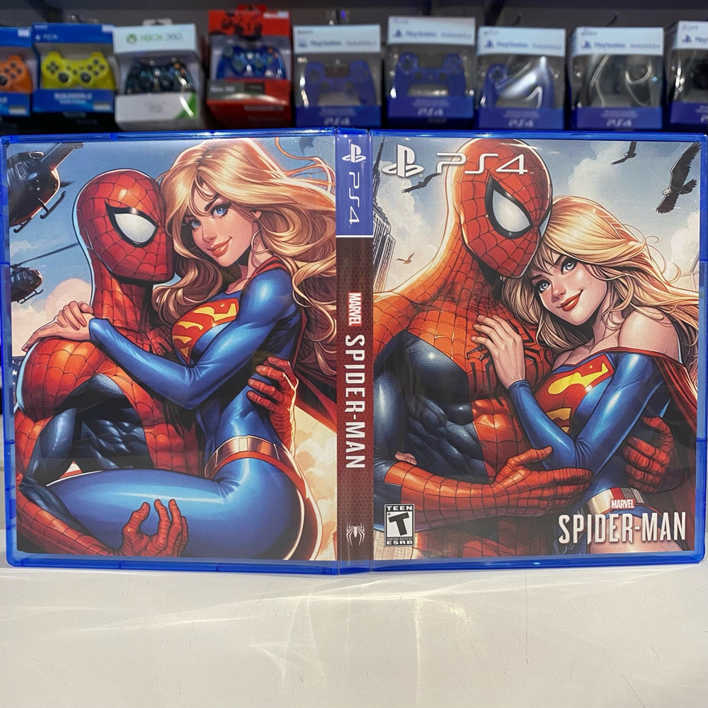 Игра "Spider Man / Человек паук" PS4 - Кастомная обложка для диска ...