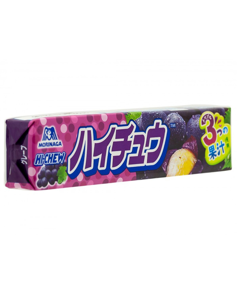 Morinaga / Конфеты жевательные Hi-Chew вкус винограда 12шт, 55,2г, 6уп  #1