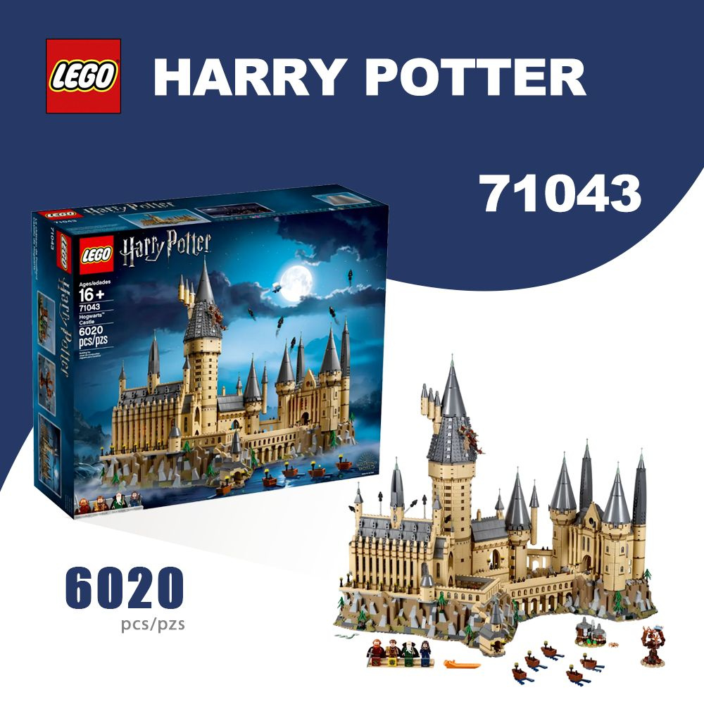 Конструктор LEGO Harry Potter Замок Хогвартс, 6020 деталей, 16+, 71043 ...