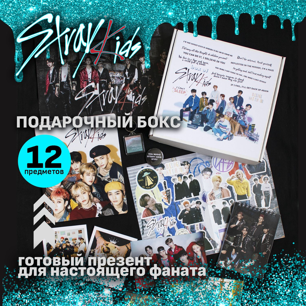 K-Pop Stray Kids подарочный фандомный К-Поп бокс #1