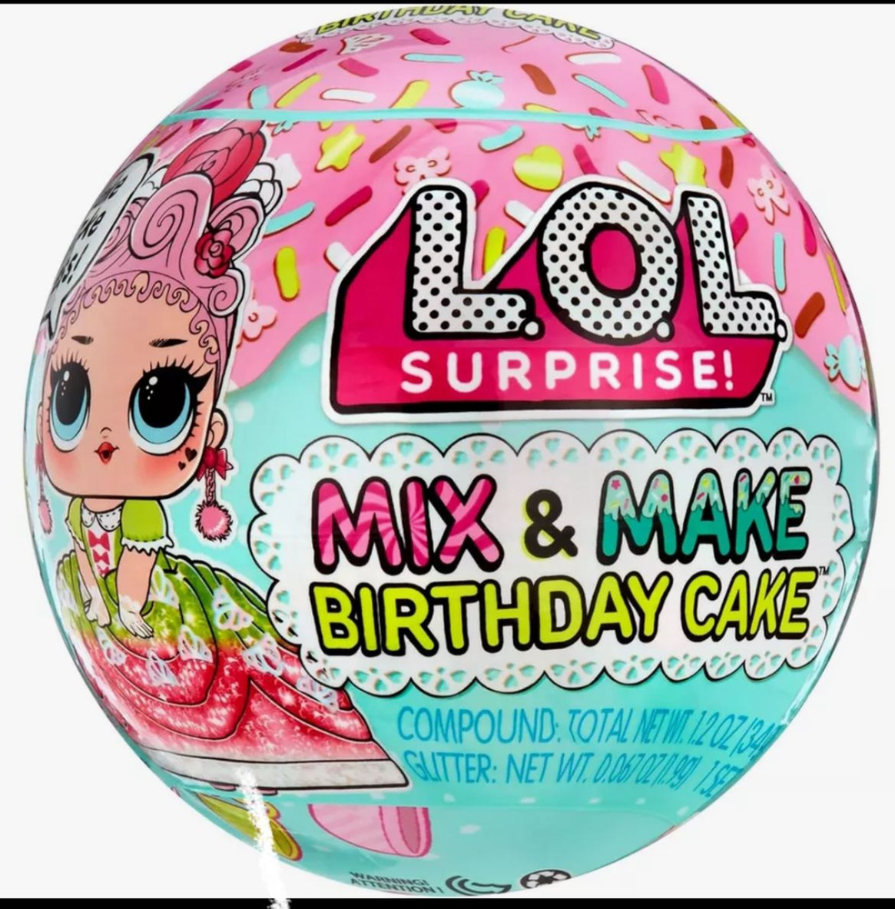 L.O.L. Surprise! Кукла Лол -торт на день рождения - Mix & Make Birthday Cake 593140  #1