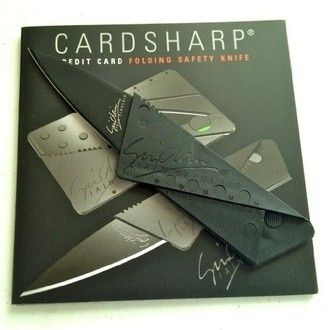 Набор из 3 штук "Складной нож-кредитка CardSharp" напоминает кредитную карточку. сталь 8,1 см  #1