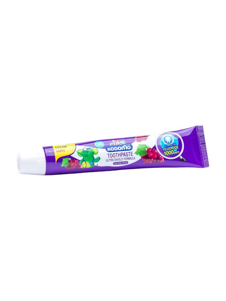 Зубная паста для детей с 6 месяцев с ароматом винограда LION Kodomo Cream Toothpaste Grape 40g  #1