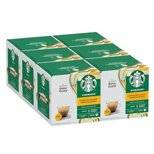 STARBUCKS Blonde Espresso Roast от Nescaf Dolce Gusto, легкая обжарка, кофейные капсулы 6 x 12 (72 капсулы) #1