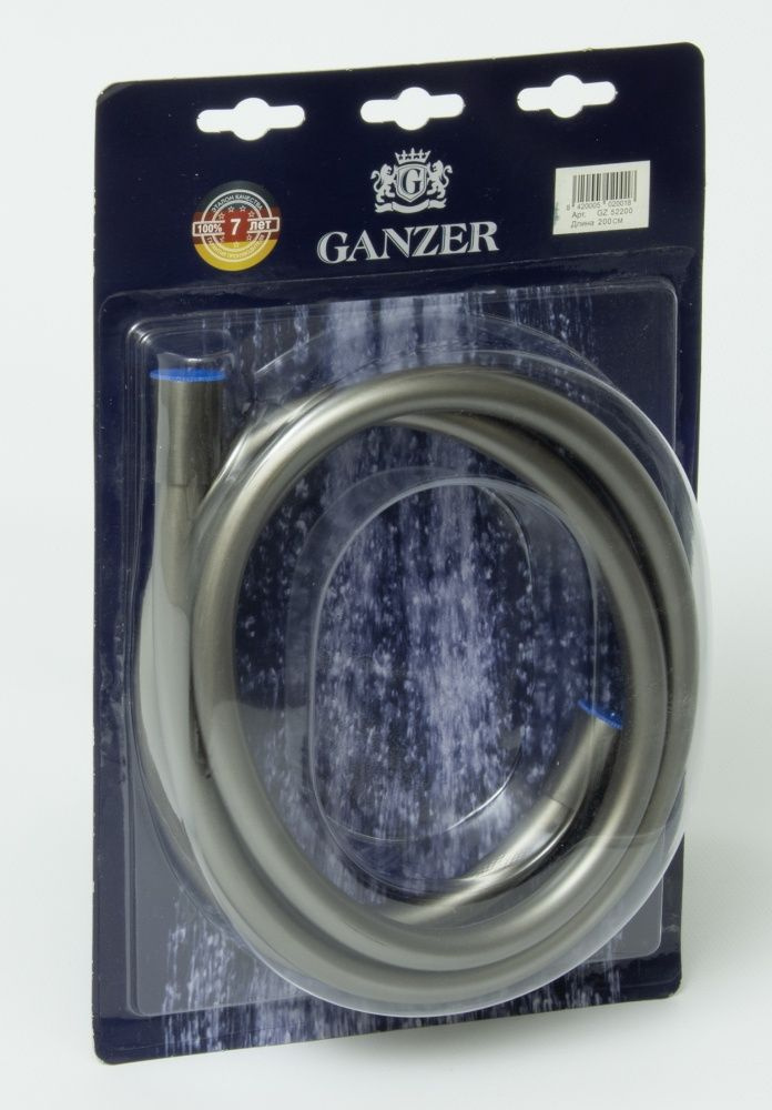 Шланг для душа 150см. (ГРАФИТ) силикон GANZER - купить с доставкой по ...