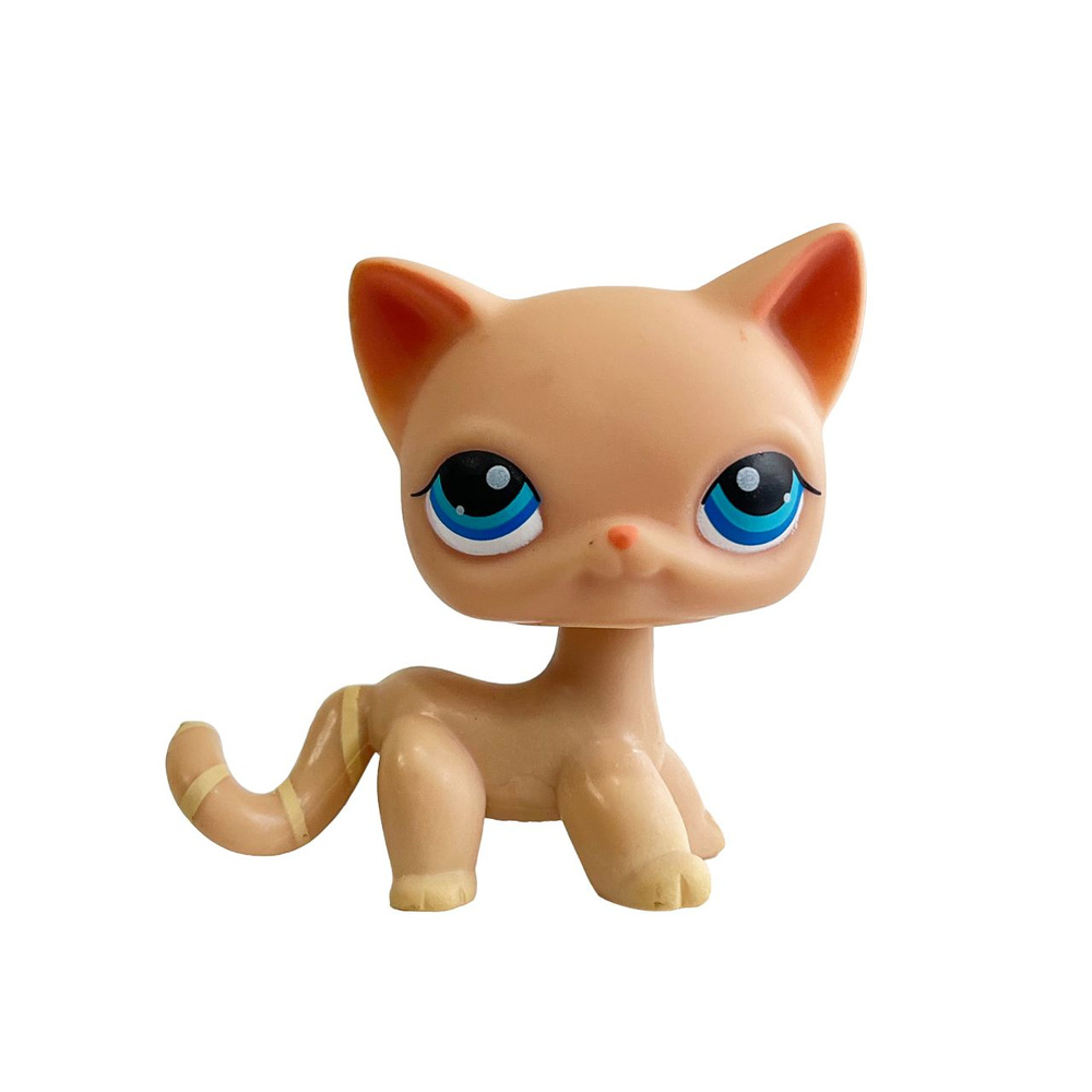 Littlest Pet Shop кошка #228 У светло-желтого котенка голубые глаза Короткошерстная кошка, фигурка LPS #1