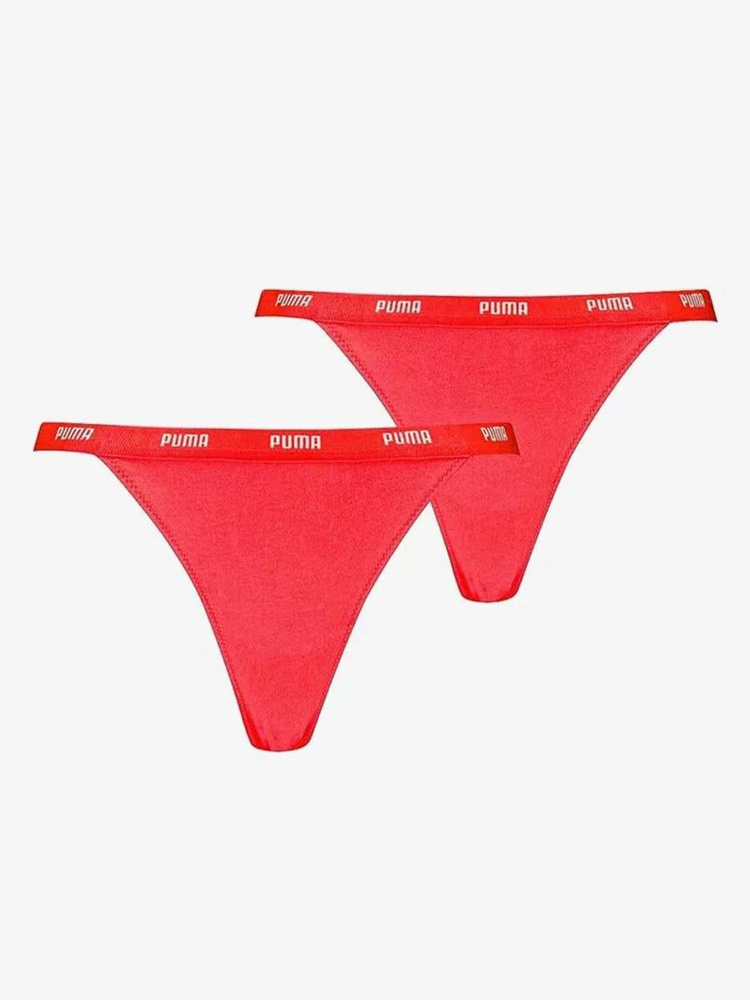 Комплект трусов PUMA Women Tanga String 2P Pack, 2 шт #1