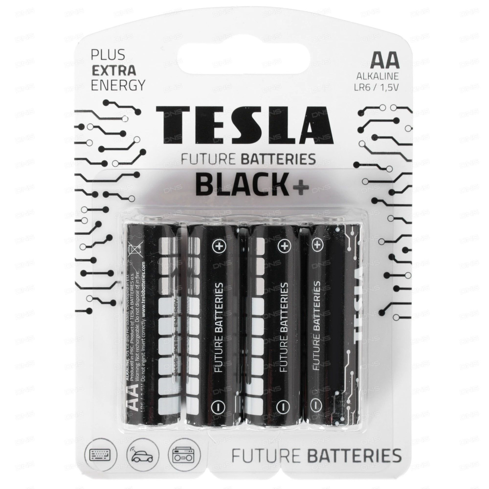 Tesla Батарейка AA, Щелочной тип, 1,5 В, 4 шт #1