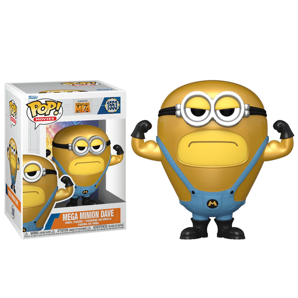 Фигурка Funko Pop! Despicable Me 4 / Minions Mega Minion Dave (Фанко Поп Мега Миньон Дейв из мультфильма #1