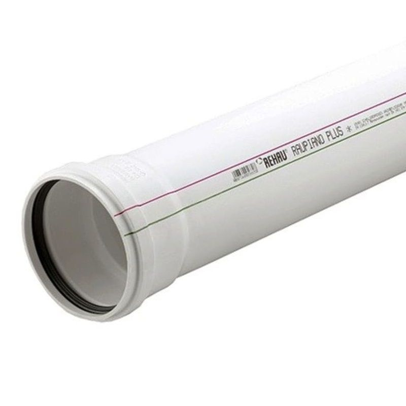Труба канализационная Rehau RAUPIANO Plus DN110 x 2,7 PN1 L2м, белая ...