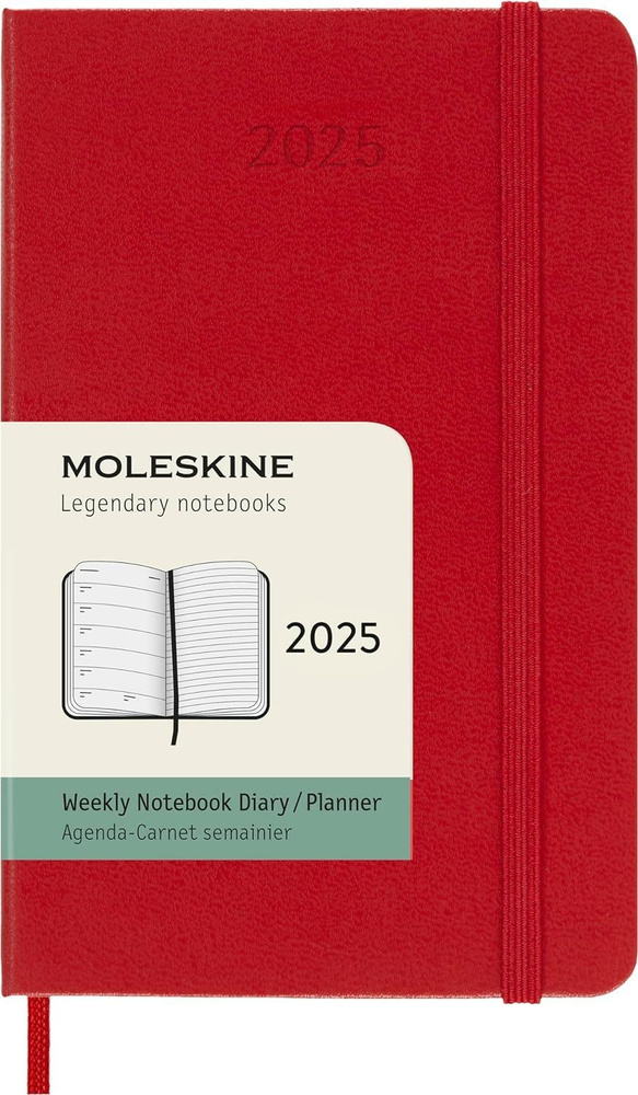 Еженедельник на 2025 год Moleskine CLASSIC WKNT DHF212WN2 9x14 см красный #1