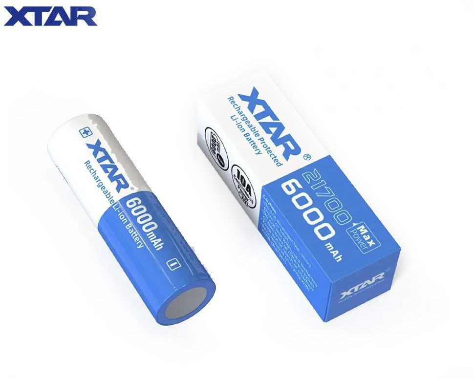 Аккумулятор Li-ion XTAR 21700 3,6 В емкостью 6000 mAh #1