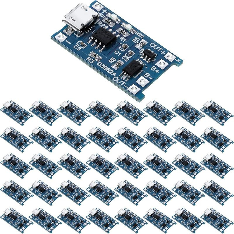 Модуль зарядки аккумулятора с защитой BMS 5V Micro USB 1A (40 шт) #1
