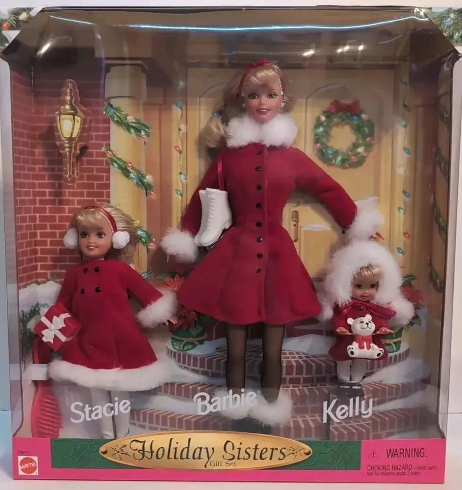 Кукла Барби и сестры 1999 Barbie Holiday Sisters,Kelly & Stacie #1