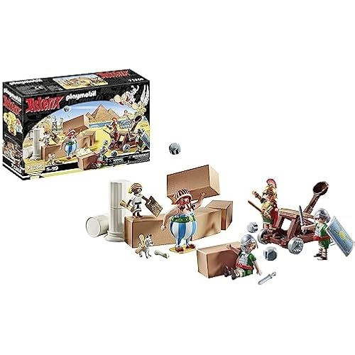 PLAYMOBIL Asterix 71268 Нумеробис и битва за дворец, действующая катапульта римлян, Обеликс, Нумеробис, #1