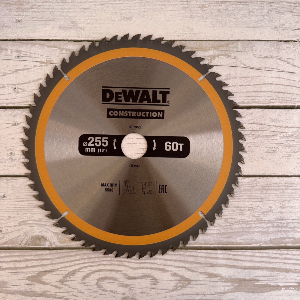 DeWalt Диск пильный 255 x 2.0 x 30; 60  зуб. #1