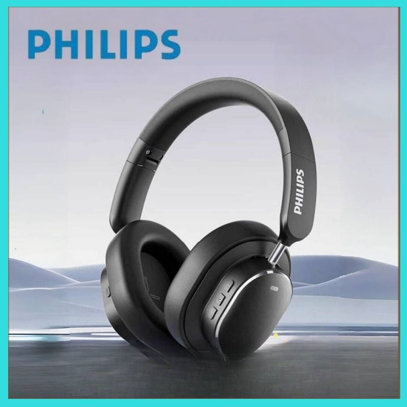 Philips Наушники беспроводные с микрофоном, черный, черный матовый  #1