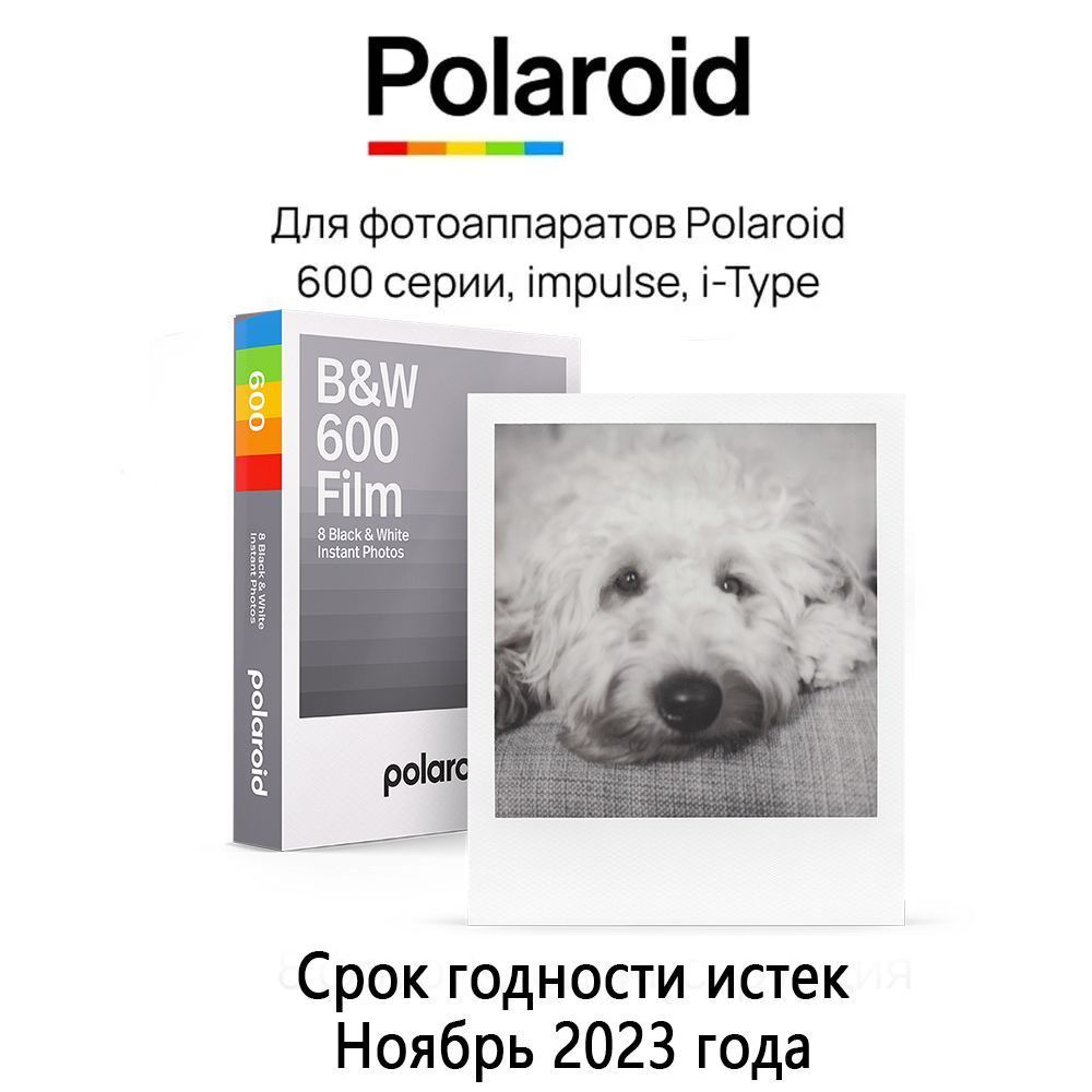 Фотобумага Polaroid 600 Originals B&W Film (8 снимков) #1