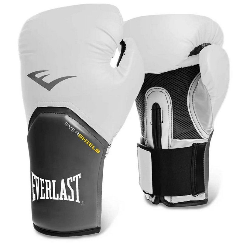 Боксерские перчатки Everlast Pro Style Elite белые #1